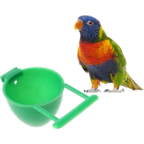 Bird Parrot Feeder Fruit Egg Container Holder Cage Hanging Pet Bird Supplies