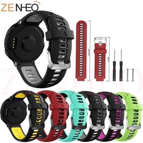 For Garmin Forerunner 235 Strap Replacement Silicone Watch Band Watchstrap for Garmin Forerunner 735/220/230/235/620/630 Bands
