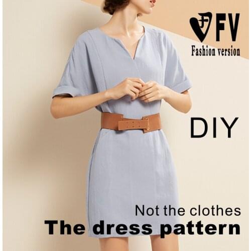 Clothing Pattern Womens Casual Skirt Cutting Diagram Straight Dress Making Drawing BLQ-431