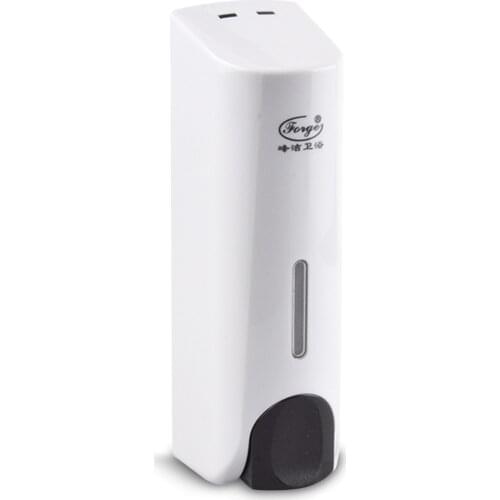 Manual Soap Dispenser Wall Mounted Dish Liquid Lotion Gel Shampoo Chamber Dispenser for Bathroom Kitchen 350mL