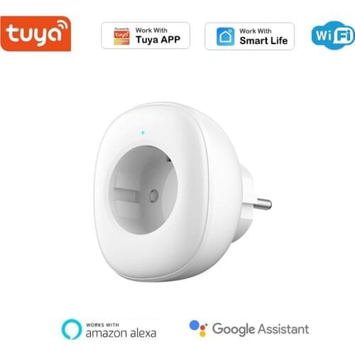 Smart Plug WiFi Smart EU Plug Home Wireless Smart Socket Tuya App Remote Control Support Alexa Google Home With Timing Function