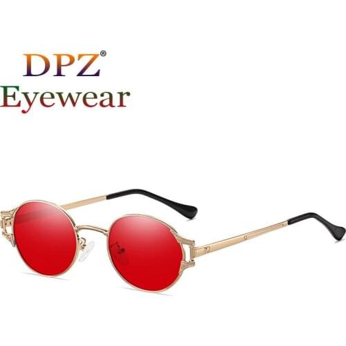 2021 new fashion mens retro metal punk sunglasses trend woman anti-blue light full frame brand design sunglasses Oculos De Sol