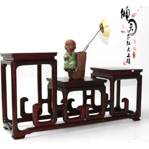 The special offer of modern Chinese red wood shelf display cabinet curio antique rosewood frame tenon