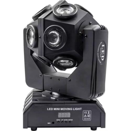 12X10W RGBW LED Beam Football Moving Head Light DMX512 Rotation Beam Stage Lighting Wonderful effects Disco DJ Club Party lights