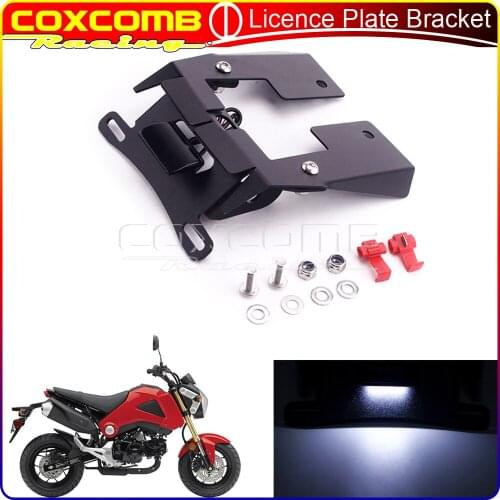 LED Light Tail Tidy Fender Eliminator Motorcycle Black License Plate Holder Turn Signal Light For HONDA MSX 125 Gorm 2016-2020