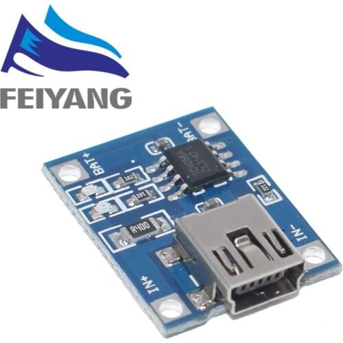 Type-c / Micro USB 5V 1A 18650 TP4056 Lithium Battery Charger Module Charging Board With Protection Dual Functions 1A Li-ion