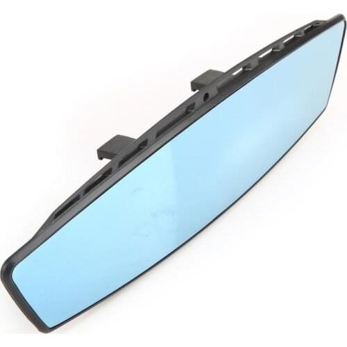 Universal Car Auto Interior Wide Angle Curve Convex Blue Dimming Rearview Mirror