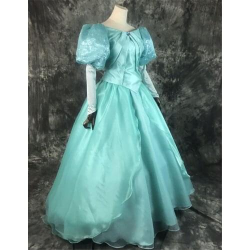 Top Quality Ariel Princess Cosplay Costume Dress For Halloween Party Costumes Custom-Made