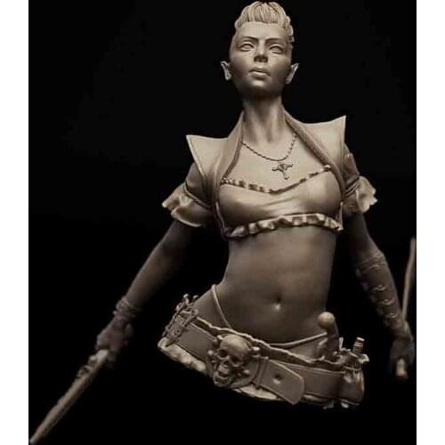 1/10 ancient woman bust Resin figure Model kits Miniature gk Unassembly Unpainted