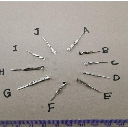 10pcs Automotive connector sheath pin terminal wiring copper terminal Japanese white connector male terminal