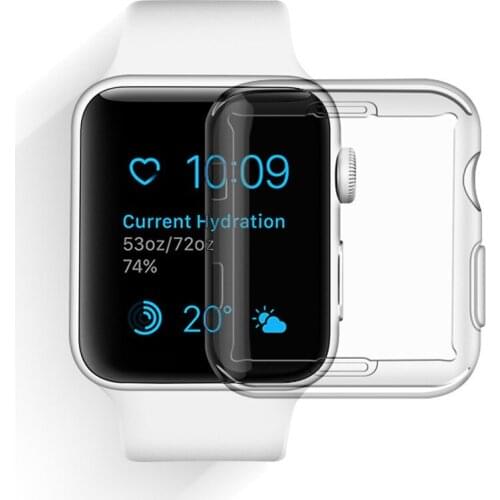 10PCS/LOT.Ultra Thin Soft TPU Transparent Silicone Clear Case Cover for Apple Watch Series 4 40MM/44MM