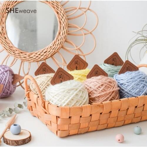 100g/ball Tapestry Weaving Yarn Soft Medium-roving wool yarn For DIY Hand knitted Crochet scarf clothes Yarn