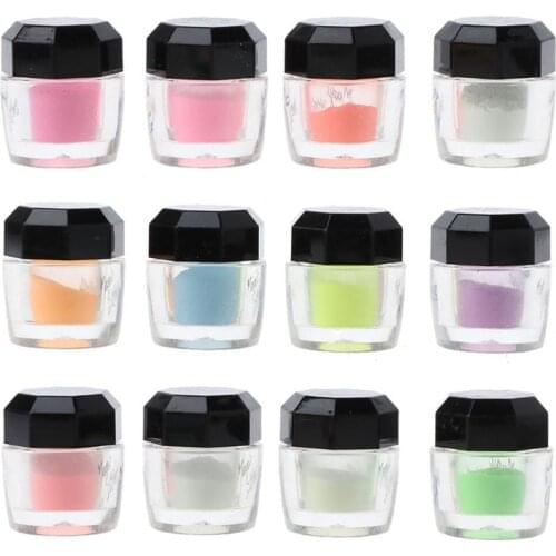 12 Colors Luminous Resin Pigment Kit Glow In the Dark Powder Pigment Colorant Nail Art Resin Jewelry Making Craft Tools