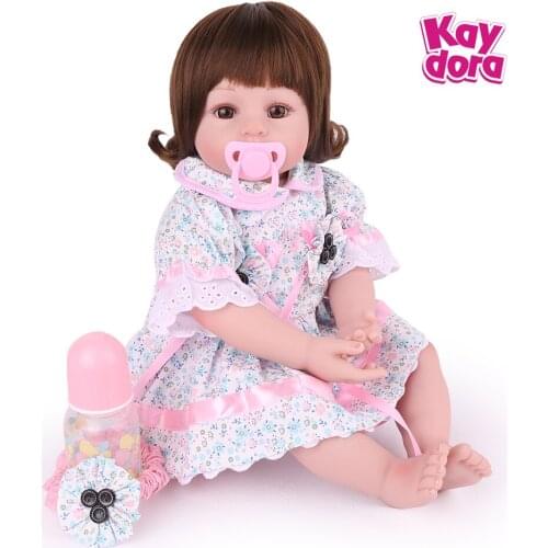 22 inch 55 CM Lifelike reborn dolls babies cloth body reborn baby boy dolls baby real alive Toys For Girls bebe gift reborn bone