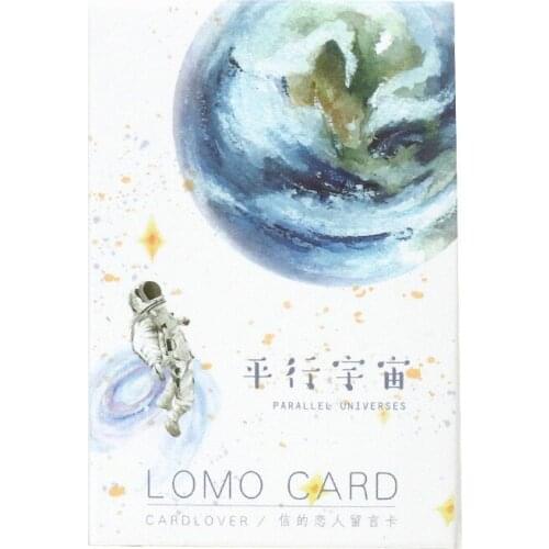 28 pcs/set Creative Cosmic pattern Postcard Mini Greeting Card Postcard Star sky Birthday Gift Card Set Message Card for friends