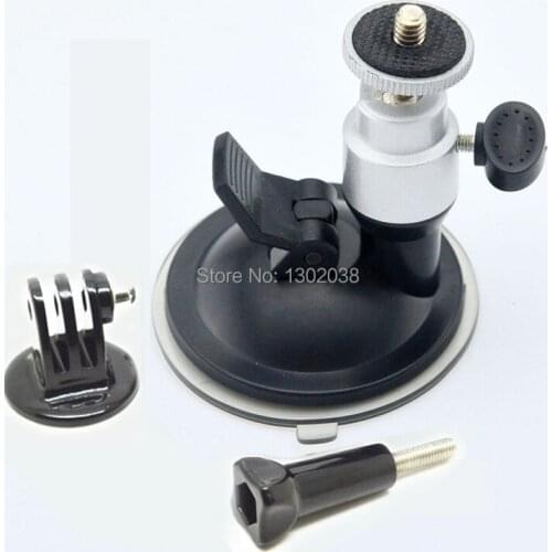 Gopro Accessories Monopod for Car Adapter Holder Suction Cup + Tripods Mount Adapter + Screw for SJ4000 go pro hero 4 3+ 3 2 1