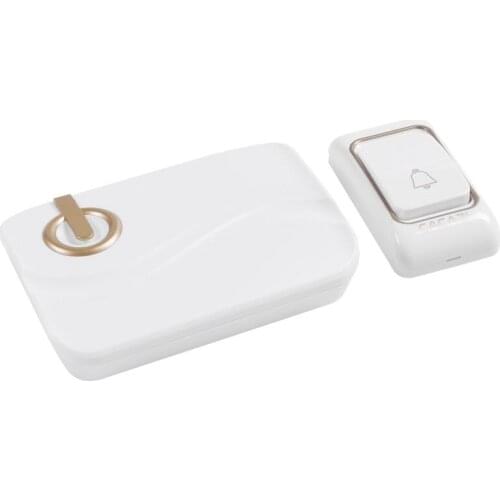 Cacazi Wireless Doorbell Battery-Operated 200M Remote Waterproof 1 Transmitter 1 Receiver 36 Rings Door Chime Cordless Bell