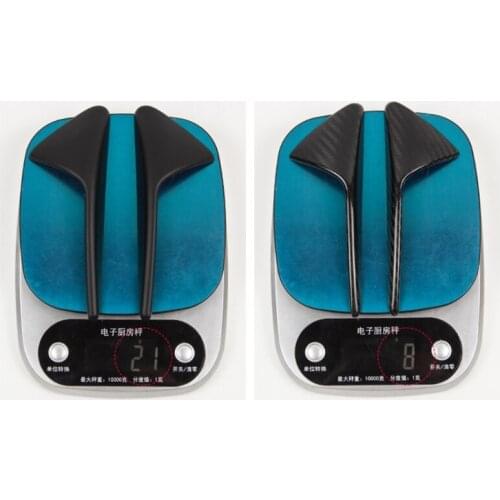 D7WD 2Pcs Compatible with Tesla-Model 3 X S Carbon Fiber Look Side Fender-Camera Trim Protective Cover Automotive Garnish