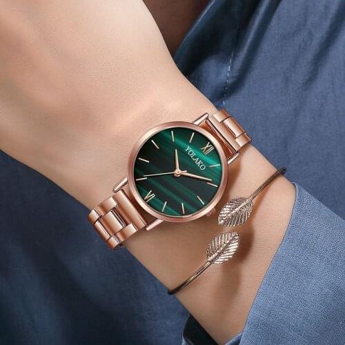 Womens gift malachite womens watch starry sky rose gold mesh ladies watch luxury brand relogio feminino