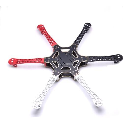 F550 550mm Hexa-Rotor Air Frame FlameWheel Kit for 2212 920KV Motor / APM / PIXHAWK S500 MultiCopter Hexacopter UFO Heli