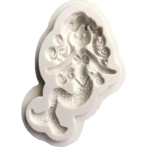 Sugarcraft Mermaid Silicone mold fondant mold cake decorating tools chocolate mould