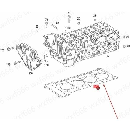 Car Engine cylinder head Air mattress Suitable for M271mer ce d esb e nzC180 C200 E200 E260 M271 2005-2015 Cylinder head