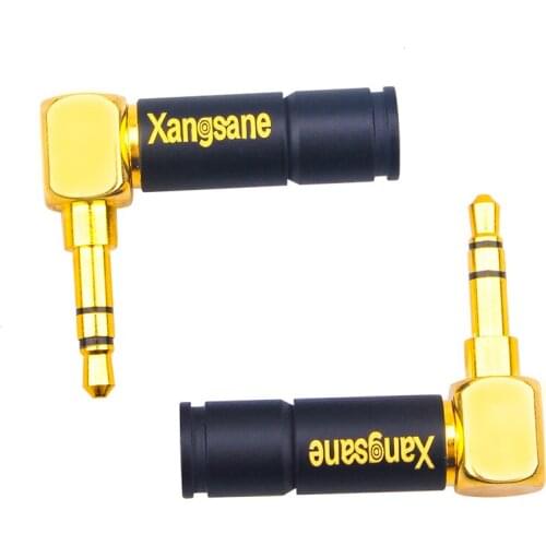 HiFi Copper 3.5mm Headphone Plug Stereo Welding Gold Plated Straight Connector