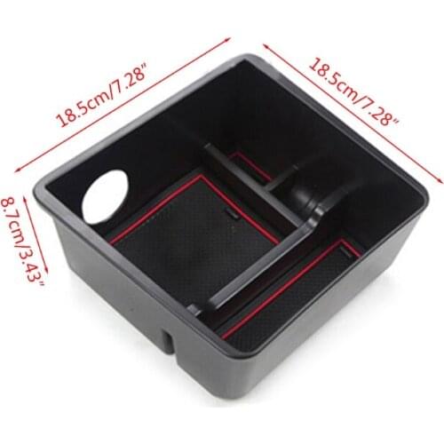K1KE Center Console Tray Storage Box Car Creative Decorations Soft Inner Lining for Tesla Model3 Model Y 2021