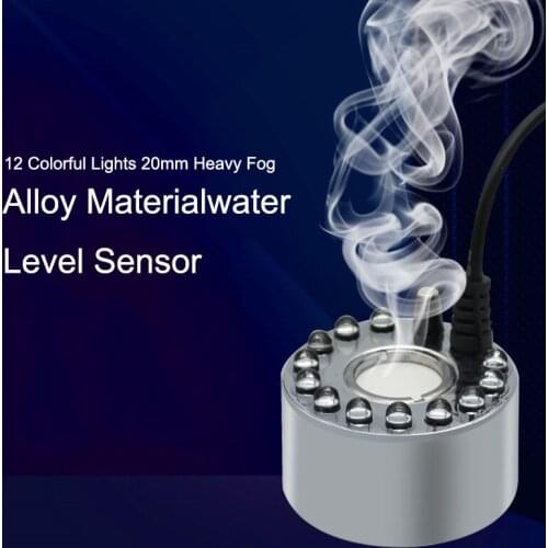 Small Rockery Landscaping Atomizer Accessories 12 Colorful LED Lights Large Fog Volume Ultrasonic Atomizer Bonsai Atomization