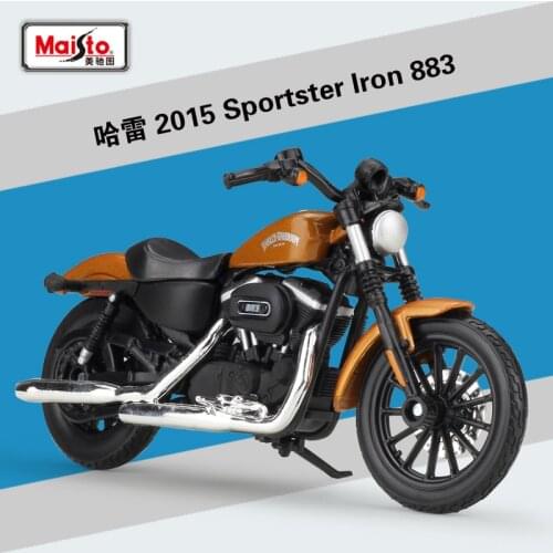 Maisto 1:18 2014 Sportster Iron 883 Diecast Alloy Motorcycle Model Toy