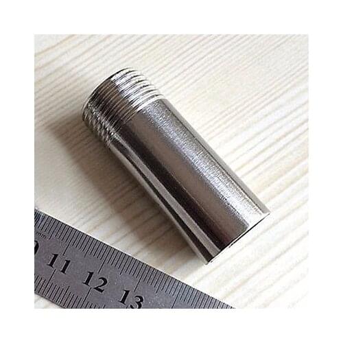 1-1/2" BSP male Thread Length 100mm 304 Stainless Steel Pipe Fitting Weld Nipple Coupling Connector for water oil air