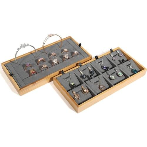 Jade pendant creative jewelry tray jewelry display rack display box earrings bracelets rings necklaces bracelets disk