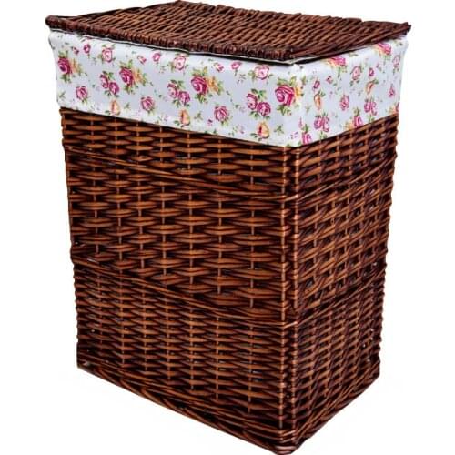 New Wicker Rattan Hamper Laundry Storage Basket Toy Clothes Box with Lid M L Available