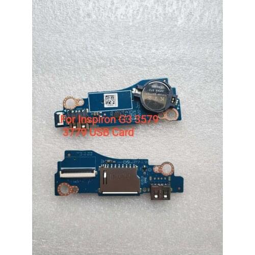 Original for Dell Inspiron G3 3579 3779 USB Card Reader Board with Cable CAL53 LS-F612P LS-F614P 09RTV7 05XK6N