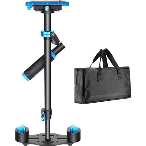 Neewer Carbon Fiber 24 inches/60cm Handheld Stabilizer1/4 3/8 inch Screw Quick Shoe Plate for Canon/Nikon/Sony