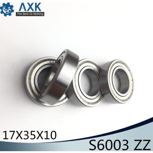 S6003ZZ Bearing 17*35*10 mm ( 10PCS ) ABEC-1 S6003 Z ZZ S 6003 440C Stainless Steel S6003Z Ball Bearings