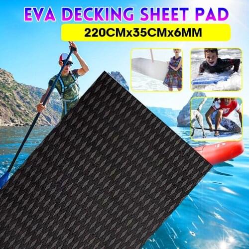 Self-adhesive 2200x350x6mm foam teak decoration EVA foam marine floor artificial boat decoration board accessories marine black