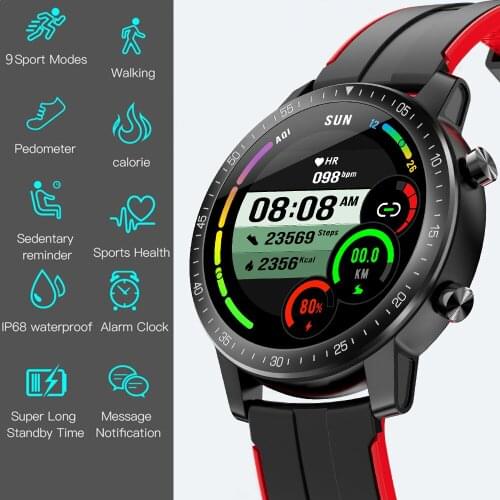 Sport Smart Watch Men Women Fitness Tracker support Custom Dial Calls SMS Reminder Heart Rate Sleep Smartwatch for Android Ios