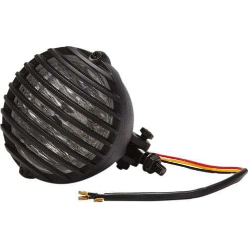 Motorcycle Front Headlight with Grill Cover Housing Motorcycle Headlight Grill Motorcycle Light for Prince