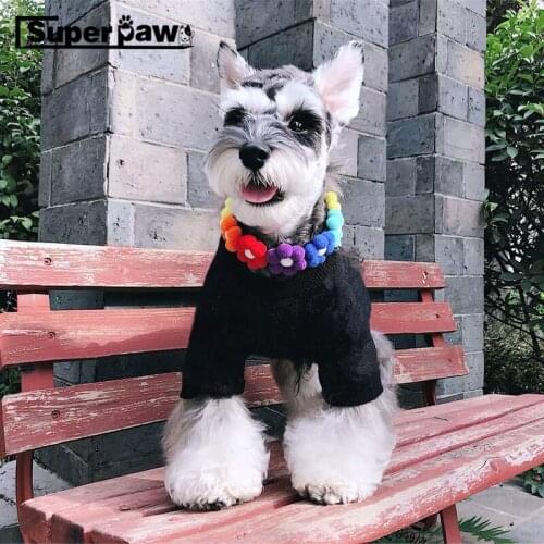 Pet Dog Sweater Jumper Clothes Winter Warm Hoodie Jacket Coat for Small Medium Dogs Schnauzer Yorkie French Bulldog Pug EMC35