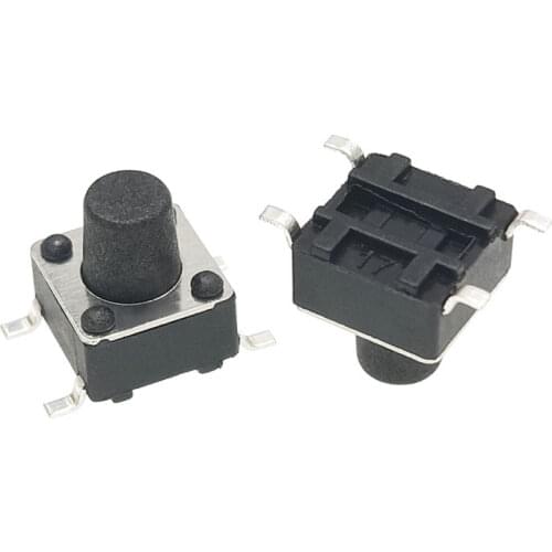 20PCS/Lot Tactile Switch 6*6*4.3/5/6/7/8/9/10 MM Micro Switch SMD4 PIN Tact Switch Push Button Switch Momentary Switches