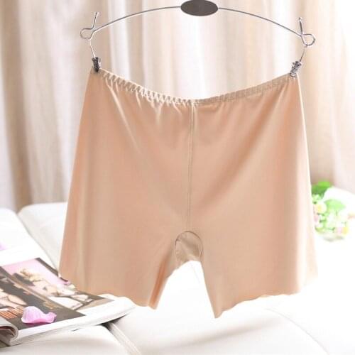 Women Safety Shorts Seamless Pants Mid Waist Panties Seamless Anti Emptied Boyshorts Pants Girls Underwear Slimming