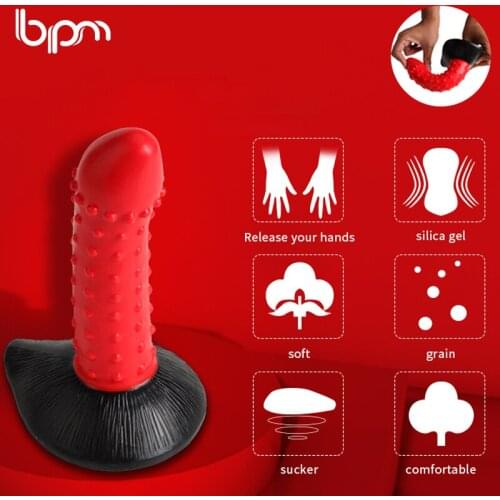 Bpm Realistic Penis Super Huge Big Dildo Silicone Flexible Suction Cup Artificial Penis Female Sex Toys for Women Tongue Skin