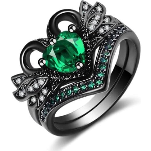 UFOORO wedding rings for women Unique design luxurious shiny AAA zircon ring fashion best girlfriends gift dropshipping RK109