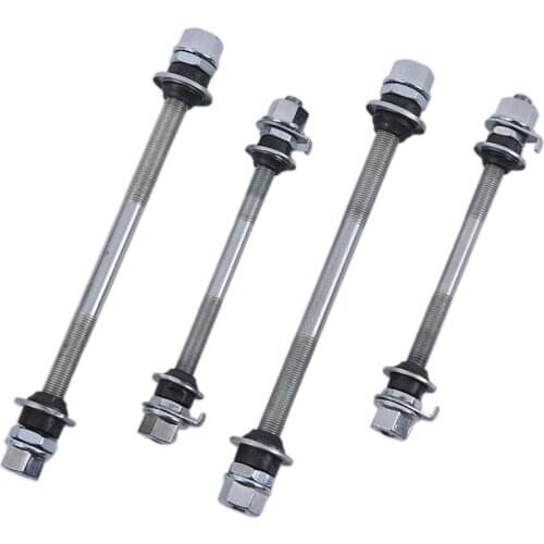 Bike Repair Tool Accessories 150/180mm Bicycle Wheel Hub Axle Front Rear Steel Solid Spindle Shaft Vintage Front/rear Axle Lever