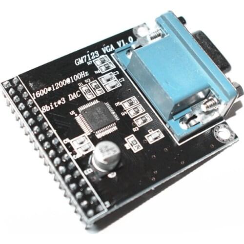 For GM7123 VGA video module connect fpga development board camera for coms send code 330MSPS conversion rate TTL level