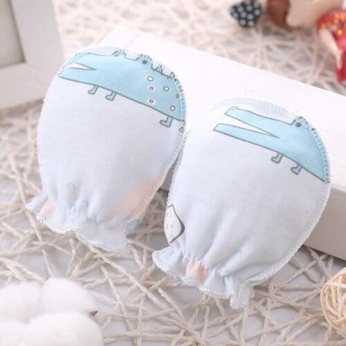 100% baby Mittens Glove Infant Accessories Cotton Baby Anti Scratching Gloves Newborn Gloves Protection Face J0501