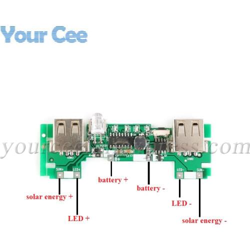 2 USB 5V 2A Mobile Power Bank Charger Module Lithium Li-ion 18650 Battery Charging Board LED Indicator New Version