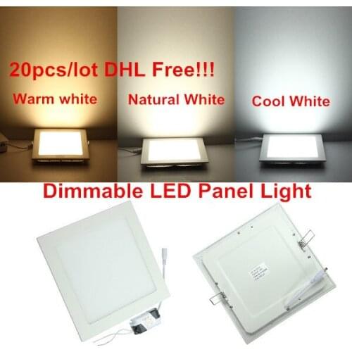 25W Dimmable LED Ceiling Downlight Natural white/Warm White/Cold White Square led panel light with driver 2 Years Warranty