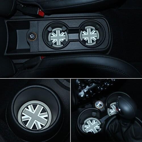 3PCS Anti-Slip Cup Mat For BMW Mini Hatch/Hardtop R56 2006-2013 Cup Holder Mat Shockproof Silica Gel Pad